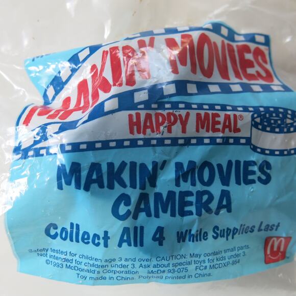 MCDONALDS Happy Meal  *NEW* MAKIN MOVIES CAMERA Toy 1993 Collectible - Picture 1 of 7